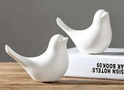 Bird Set of 2 - White Set of 2