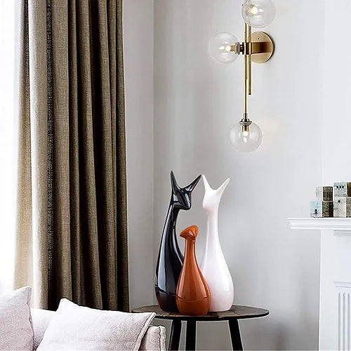 Deer Black Brown White Glossy