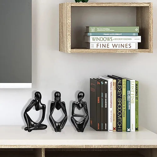 Thinker Set of 3 Black matte