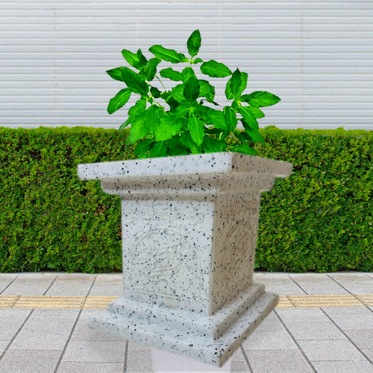 Tulsi Pot 10 inch offwhite